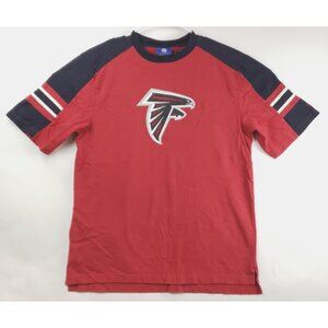 Reebok Atlanta Falcons T-Shirt Mens Medium Red Short Sleeve Cotton Crew Neck